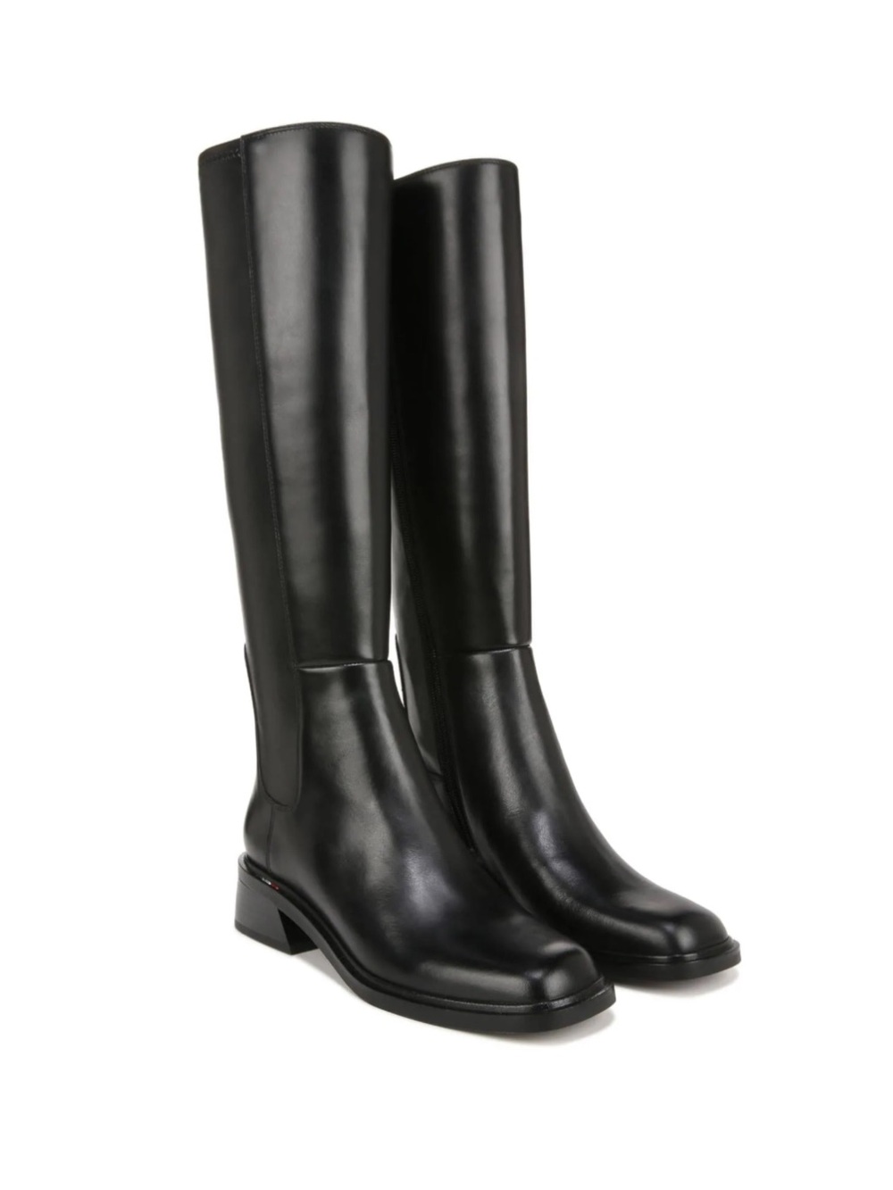 Franco Sarto Giselle Black Knee High Leather Riding Boots